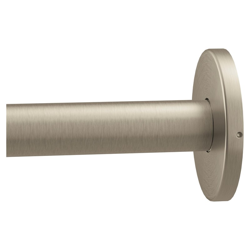 Moen Brushed Nickel 60" Straight Fixed Shower Rod, SF2143BN