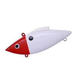 Rat-L-Trap Lures 3/4-Ounce Mag Trap (White Red Head)