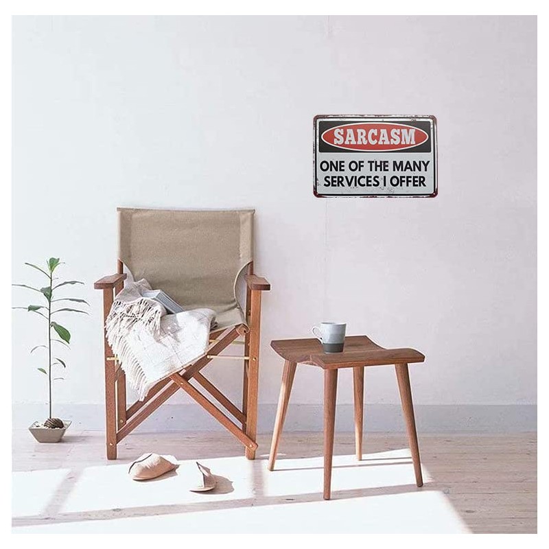 Funny Sarcastic Metal Tin Sign Wall Decor Man Cave Bar