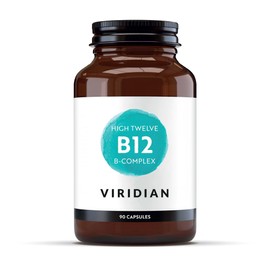 Viridian Viridian - High Twelve B12 B-Complex - 90 Caps | Reduction of Tiredness and Fatigue | Contributes to Normal Immune System Function | Vegan & Kosher | Nutritionist Formulated