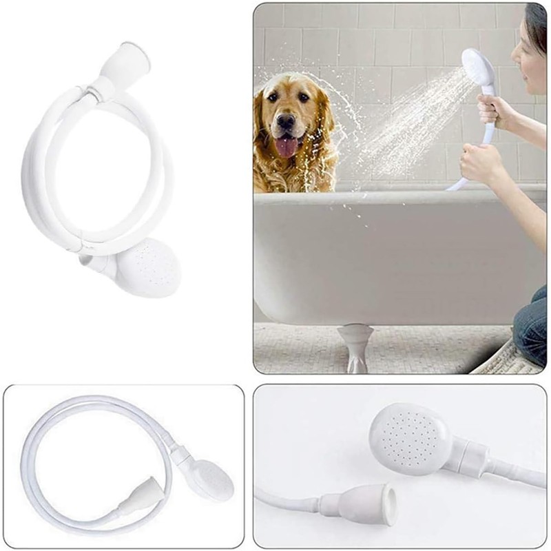Portable Rubber Tube Nozzle,Quick Contact,Easy to Use,Hand Shower,Suitable for Pet