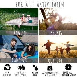 OLLEENO® Anti Mücken Clip Mückenschutz rein pflanzlich Moskito Insektenschutz (4 Clips + 4 Nachfüllkapseln) Recycelt & BPA-frei Outdoor Wandern Camping Sport 20 Tage Wirkung für Kinder & Erwachsene
