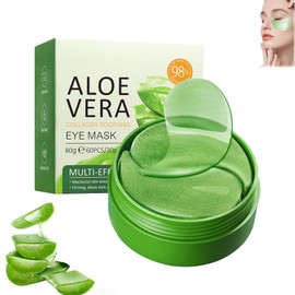 Pack of 60 Eye Pads, Aloe Vera Eye Pads Against Dark Circles, Eye Pads, Collagen Eye Pads Against Wrinkles, Hyaluronic Acid Eye Patches Against Dark Circles, Wrinkles, Puffiness and Bags