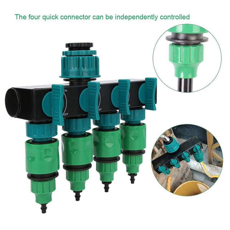Duokon 4 Way Hose Divider Garden Hose Divider DN20 DN25