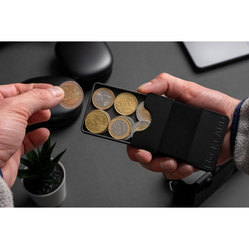Lockcard Cashplate, gray, Minimalist