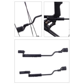 AMEYXGS String Stop Bracket String Decelerator Compound Bow Vibration Balance Stabilizer (Black)