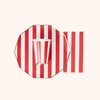 Bonjour Fête Red Cabana Stripe Party Cups | Disposable Cups