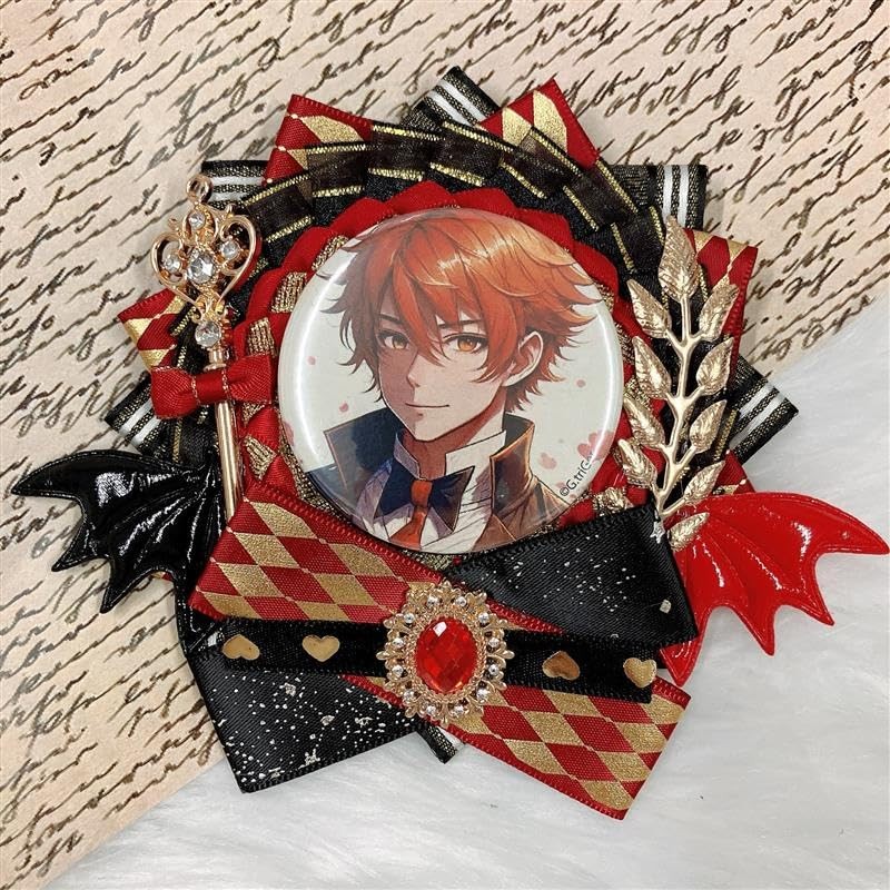 G trigger Can Badge Rosette with Feather Rosette Devil 2.2