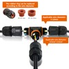 Cable Connector Waterproof IP68, Pack of 3 Cable Connectors, 3