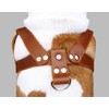 Brown Leather Dog Harness, Large. 28"-34" Chest, 1.5" Wide Straps,