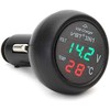 Origin VST3GR Compact In-Car Voltage Thermometer USB Charging Compatible with