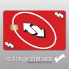 KCD 3 Pack Reverse UNO Credit Card Skin Red Debit