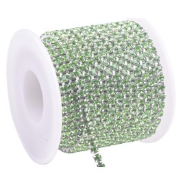 KAOYOO - Cadena de 10 yardas de 4 mm con diamantes de imitación para costura, decoración de bricolaje, joyería, boda