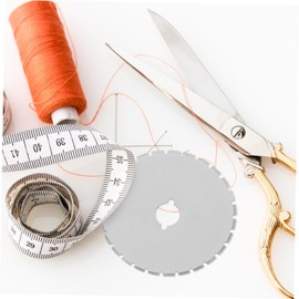 jojofuny 5sets Rotary Cutter Blades for Quilting and Sewing Crafts Compatible with Olfa Sharp and Durable High Grade Blades for Easy Fabric Cutting 10pcs*5