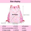 RHCPFOVR Drawstring Backpack for Kids - Rainbow Bags for Girls