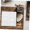 Tofficu Watercolor Pigment Tray Ceramic Mixer Artist Paint Palette Watercolor