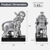 MXARLTR Elephant Book Ends Decorative, Bookends for Shelves, Book Ends