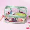 2 Pcs Clear Toiletry Bags Makeup Bag PVC Waterproof Cosmetic
