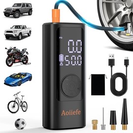 Tire Inflator Portable Air Compressor，150PSI Cordless Air Pump for Car Tires