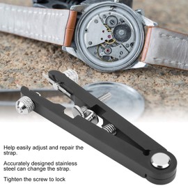 Watch Link Removal Tool, Spring Bar Plier, Watch Bracelet Remover, Watch Strap Adjuster Tool Spring Bar Standard Plier Remover Replace Removing Tool Tweezer Kit for All Watch (Black)