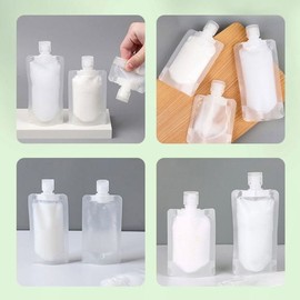 Portable travel lotion, shampoo, cream portioning containers, refill bags, portable travel pouches / 휴대용 여행용 로션 샴푸 크림 소분 용기 리필백 여행용 휴대용 파우치