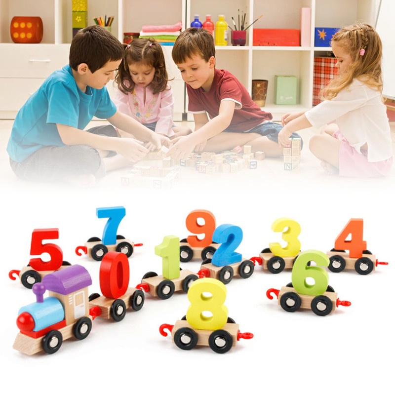 11 Sections Number Train Toy Early Educational Counting Number Train