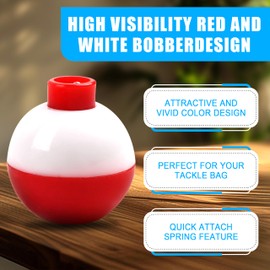 Fishing Bobbers Tackle Kit, 84pcs Basic Fishing Tackle Box Included Fishing Hooks Bobbers Circle Octopus Hooks Sinker Weights Beginners Starter Kit for Trout Catfish Panfish