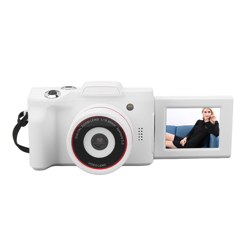 Digital Camera HD 16MP White Color Multi Axes Stabilization Smart