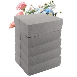 WOPPLXY Pack of 10 Grey Floral Foam for Fresh Flowers, 22.7 x 10.5 x 7 cm, Floral Foam for Garden Decorations, Weddings, Celebrations