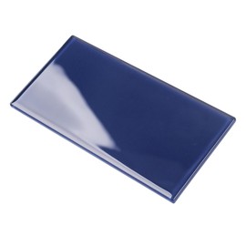Lovdeco Peel and Stick Glass Subway Tile, 3 x 6 Inch, 5 Sq Ft, Cobalt Blue Glass for Bathroom Kitchen Backsplash Wall, 40-Pack