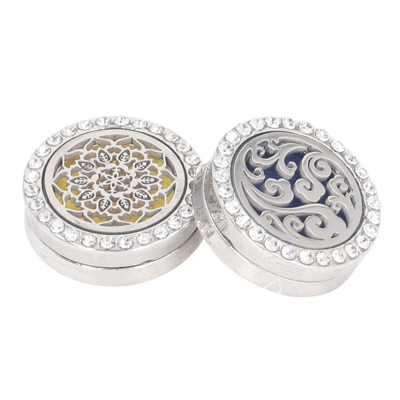 Car Essential Oil Diffuser Stainless Steel Compact Vent Clip Aromatherapy