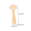 Anneome 5pcs Wooden Mushroom Decorations Unpainted Miniature Mushrooms for Painting