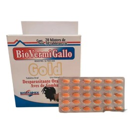 Alimento Biovermi Gallo Gold Desparasitante Gallos Aves