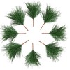 alfyng 60 Packs Artificial Green Pine Needles Branches, Fake Small