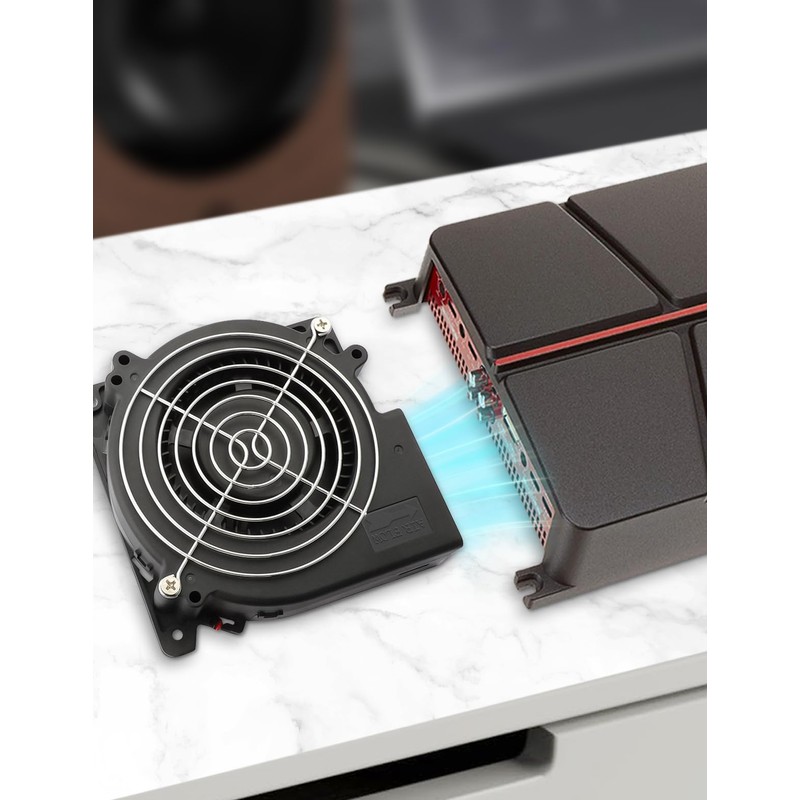AmRunJe 12V DC Blower Fan 120mm x 32mm, 5inch 2Pin