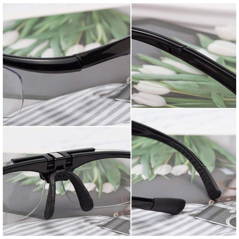 [LianSan] 跳ね上げ式老眼鏡 携帯用 ケース付き ユニセックス メンズ レディース おしゃれ リーディンググラス 遠近両用