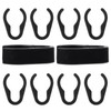 FOMIYES 10pcs Mic Cable Clips, Plastic Microphone Cable Holders Clamp,