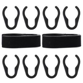 FOMIYES 10pcs Mic Cable Clips, Plastic Microphone Cable Holders Clamp, Flexible Mic Cable Clamps Boom Pole Cable Clips for 20mm Wire