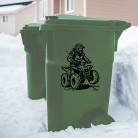 Extra Large 460mm 'Amphibious ATV 4 Wheeler' Transparent/Clear Sticker Decal for Windows/Cars/Walls (DC00128219)