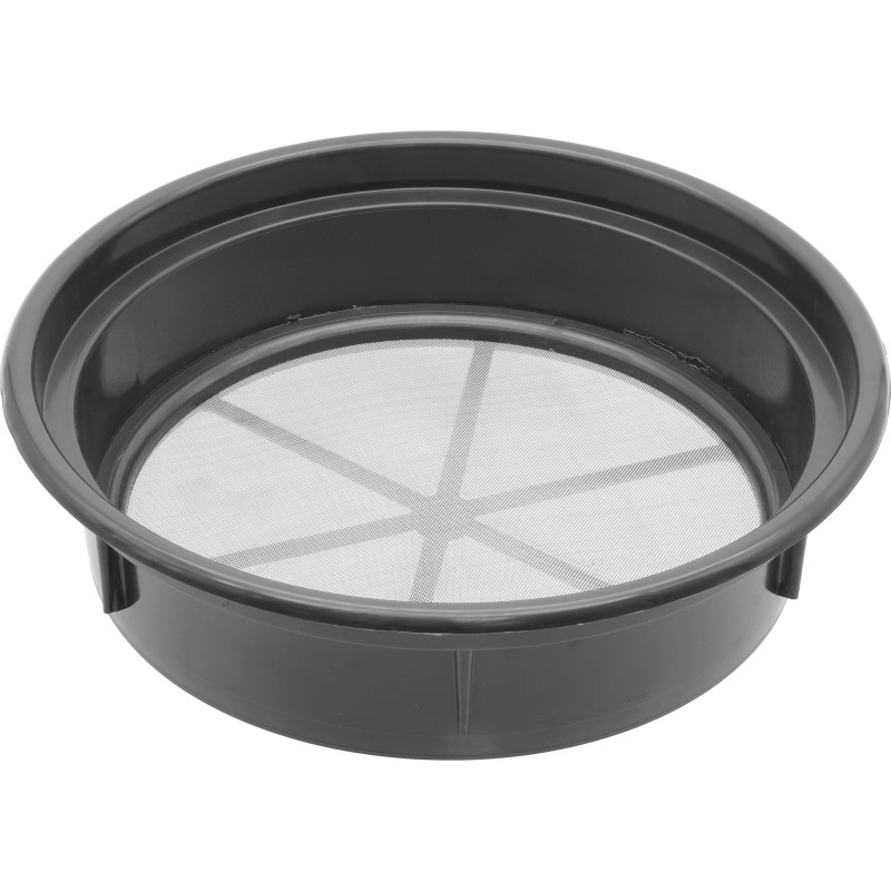 FindingKing Set of 3 Gold Classifier Black Pans 1/4", 1/12",