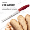 Farberware Slice Bread Knife Ultra-Sharp Serrated Blade, Ergonomic Soft-Grip Handle,