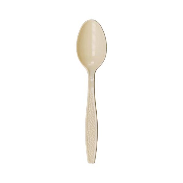Daxwell Plastic Teaspoons, Heavyweight Polystyrene (PS), Champagne, A10000952 (Case of 1,000)