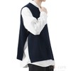 IAN-LIFE Men's Knit Vest, Spring, Summer, Crew Neck, Side Slit,