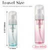 4 Pack Foam Pump Bottle Travel 2 oz/60 ml Small
