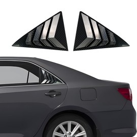 XYHGM for Toyota Camry 2012 2013 2014 2015 2016 2017 Window Louvers Front Side Window Louvers Air Vent Scoop Shades Cover Blinds Trim Exterior Accessories 2PCS(Carbon Fiber)
