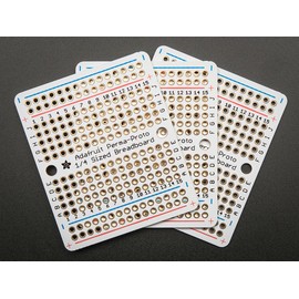 Adafruit Perma-Proto Quarter-sized Breadboard PCB - 3 Pack! [ADA589]