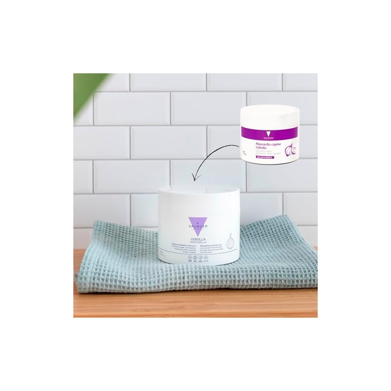 VALQUER Mascarilla de Cebolla Repara, Revitaliza y Nutre en Profundidad