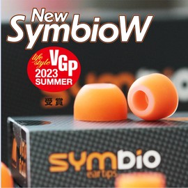 New SYMBIO W Improved Replacement Ear Tips. Upgrade Hybrid Design: Soft Memory Foam Core and Silicone Outside Layer. Comfortable Fit, Longer Life and Easy to Keep Clean - 3 Pairs (X-Large), Orange
