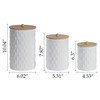 HOME PALETTE Kitchen Canister Set of 3 Tea Coffee Sugar