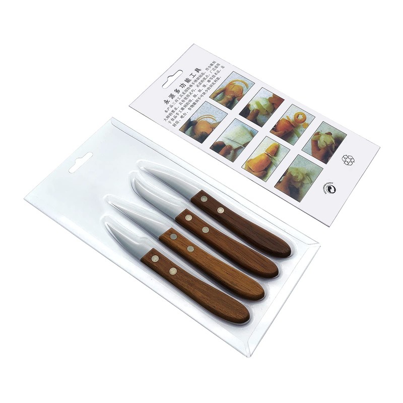 HTIAM 4 Pieces Kitchen Tool Vegetable DIY Carving Knives Professional
